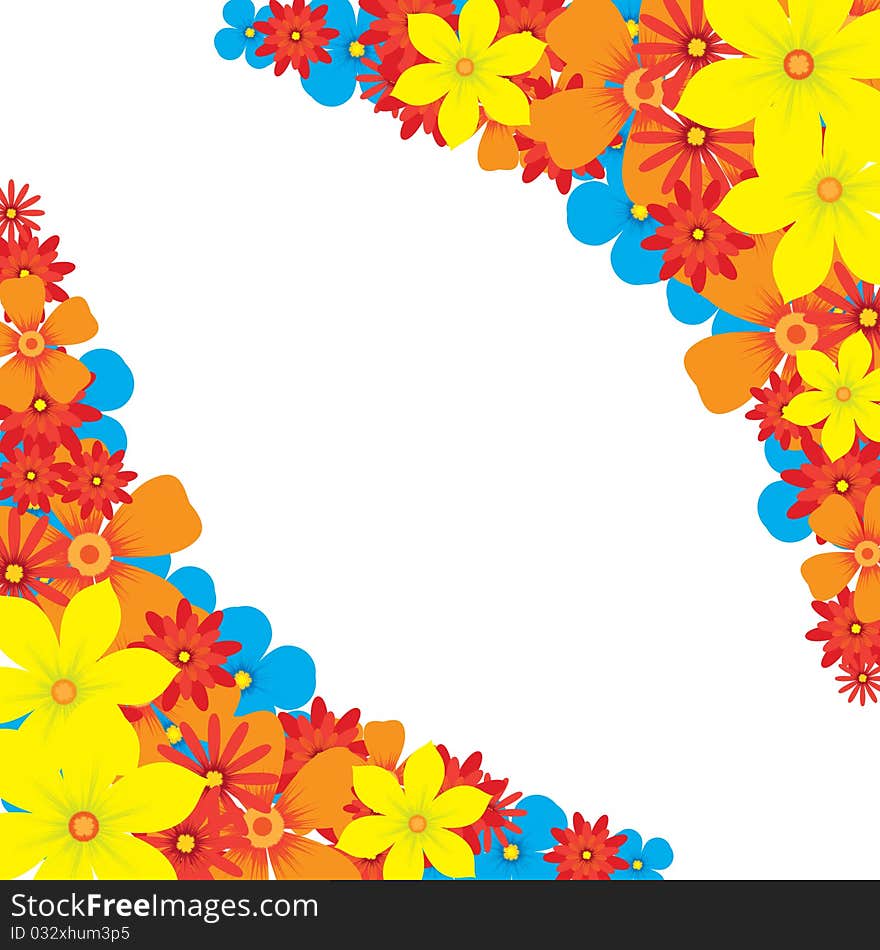 Illustration of the floral background. Illustration of the floral background