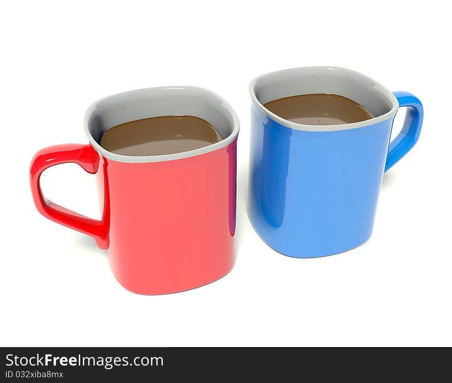 Two colored mug