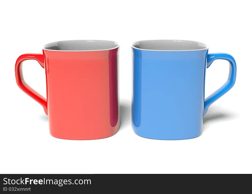 Two colored mug