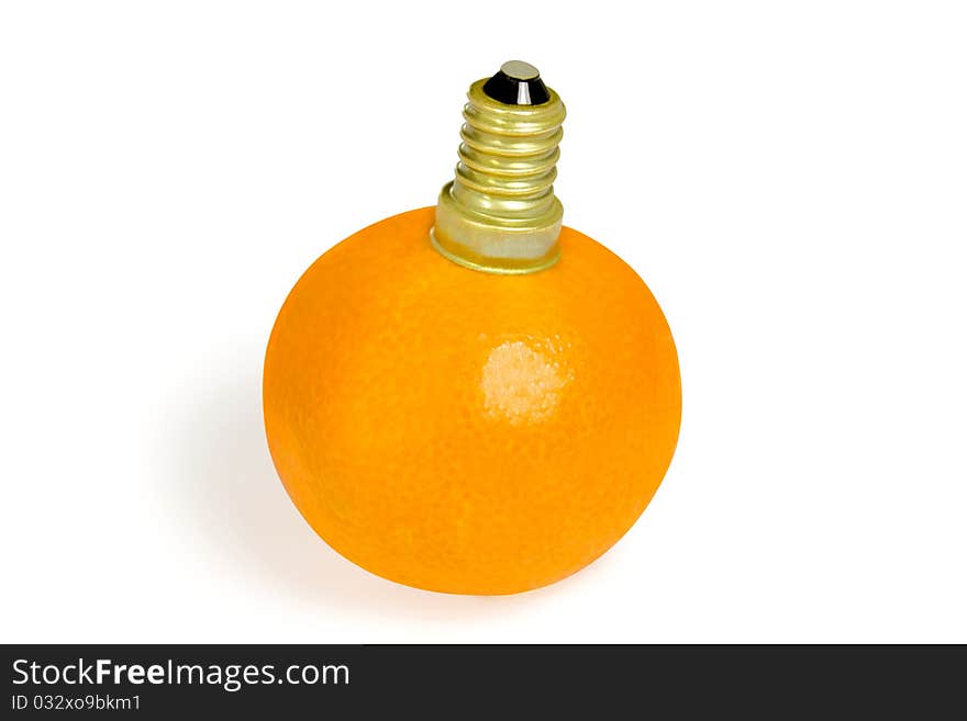 Lightbulb from mandarin