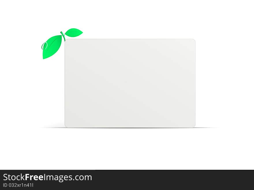 Blank ecology business card