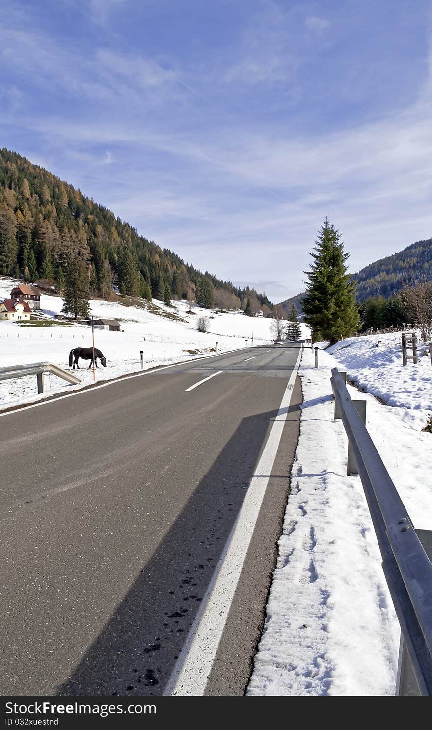 Street In Alps