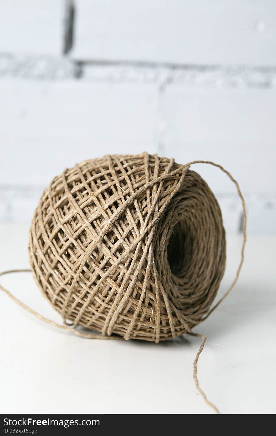 A ball of crude string