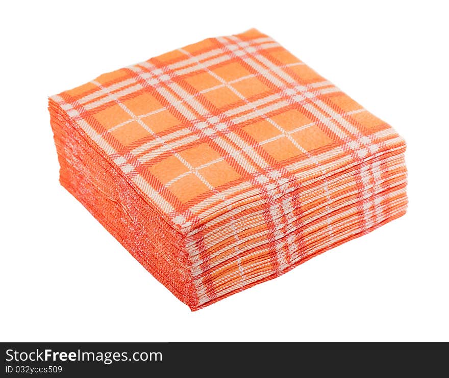 Paper napkins. isolated on a white background.