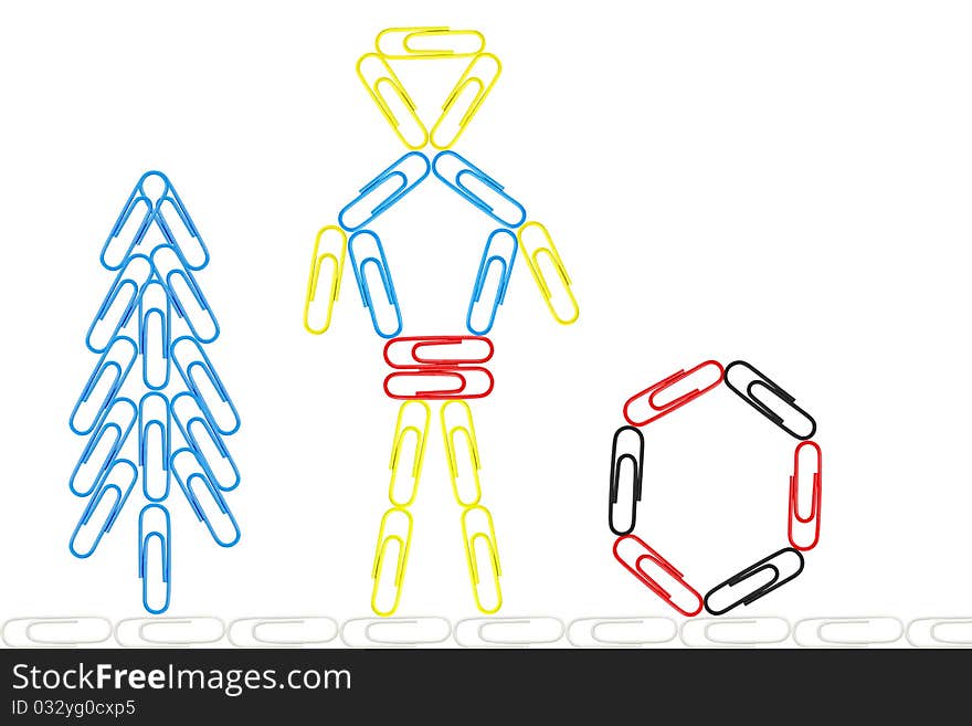 Football men from many paperclip