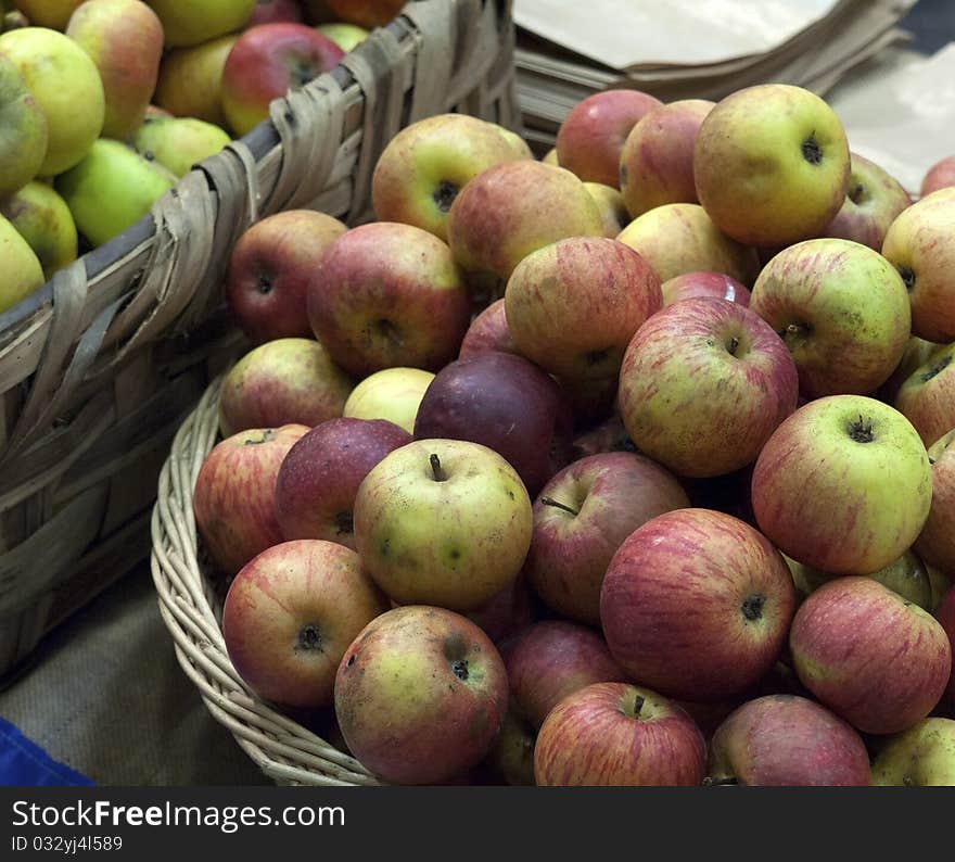 Apple on the table in my house