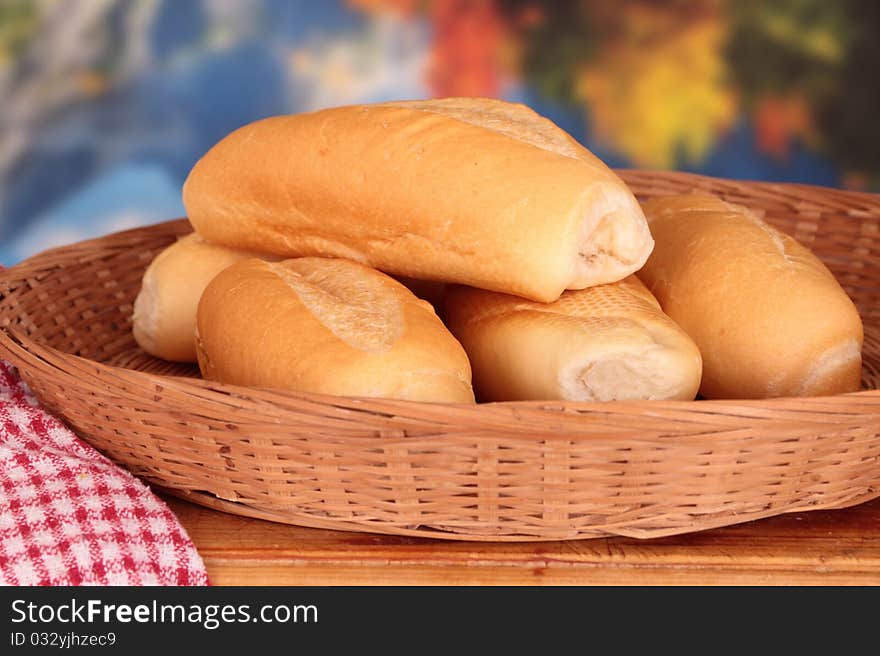 Bread roll hot dog bun