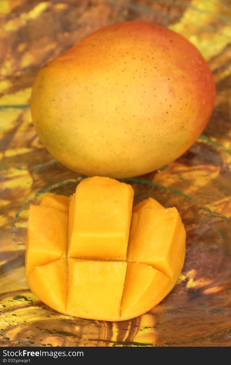 Mango tropical fruit with background vivid image