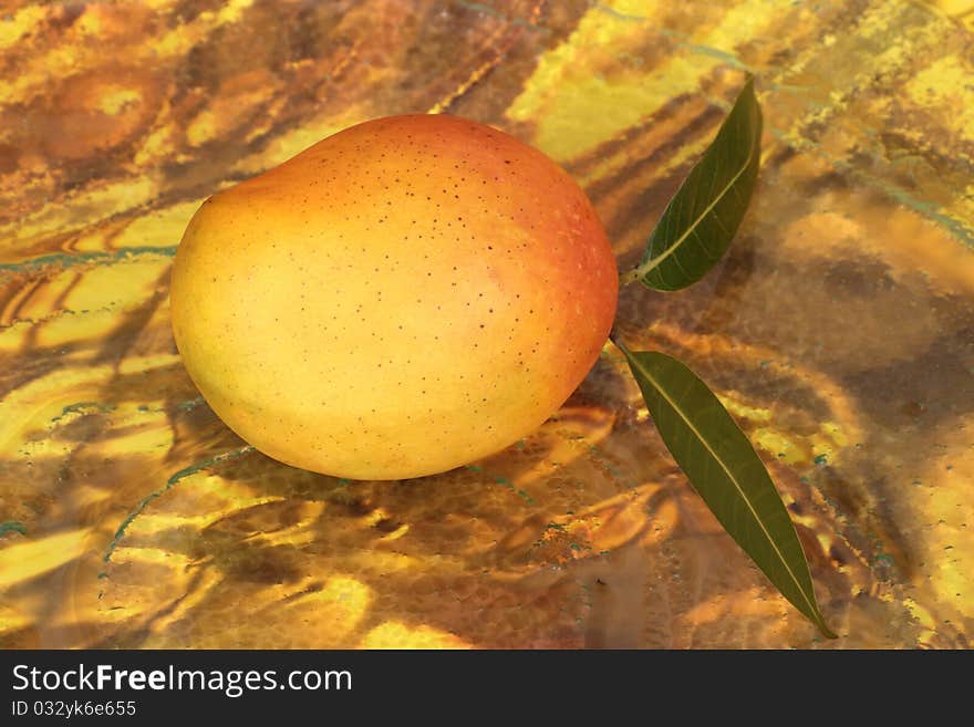 Mango tropical fruit with background vivid image