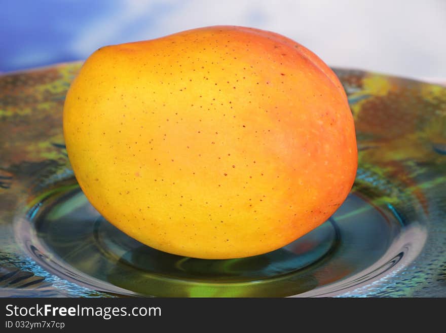 Mango tropical fruit with background vivid image