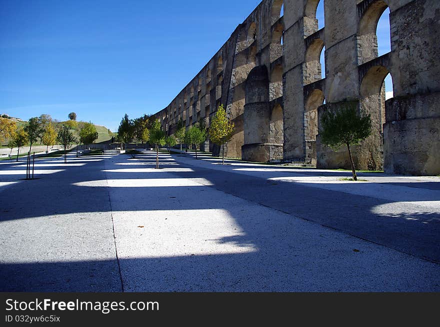 Aqueduct And Shadows