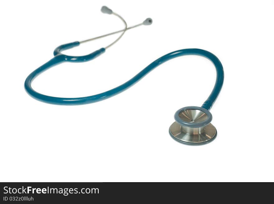 Stethoscope isolated on white.