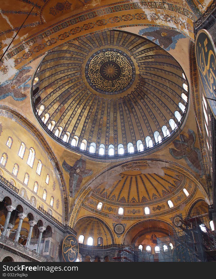 Haghia Aya Sophia. Famous mosque in Istanbul, Turkey.