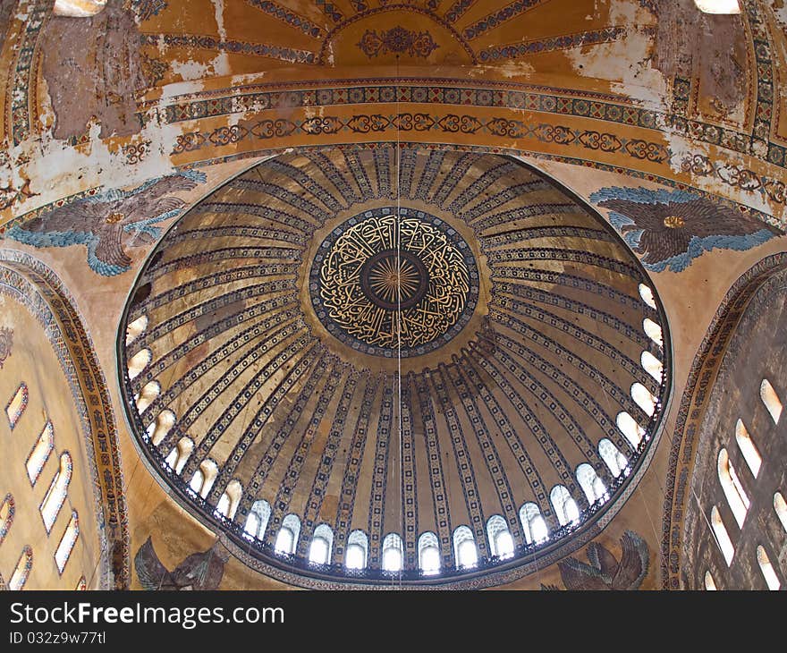 Haghia Aya Sophia. Famous mosque in Istanbul, Turkey.