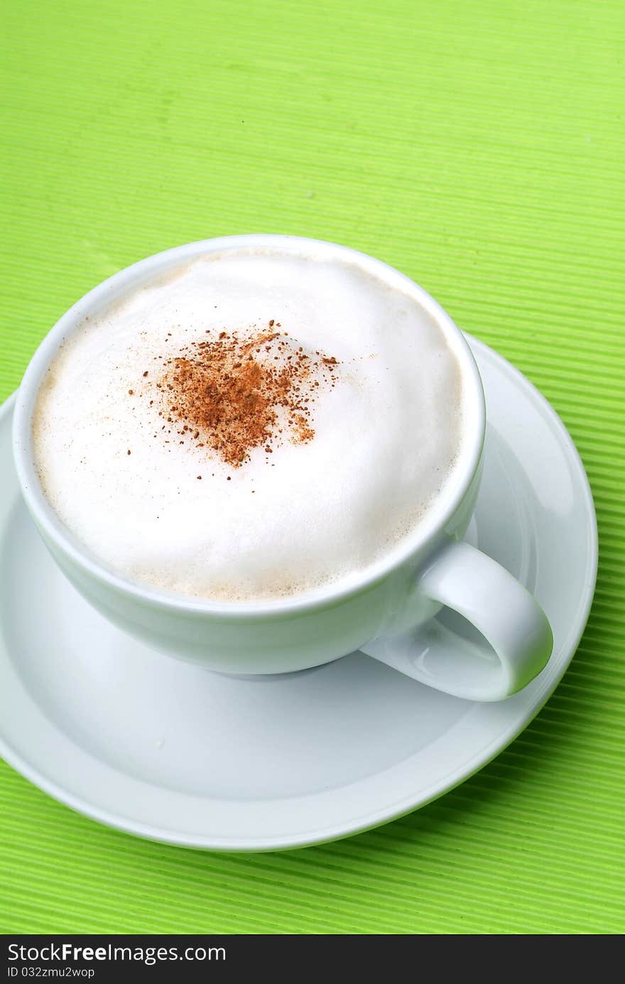 Close-up of a delicious cup of coffee