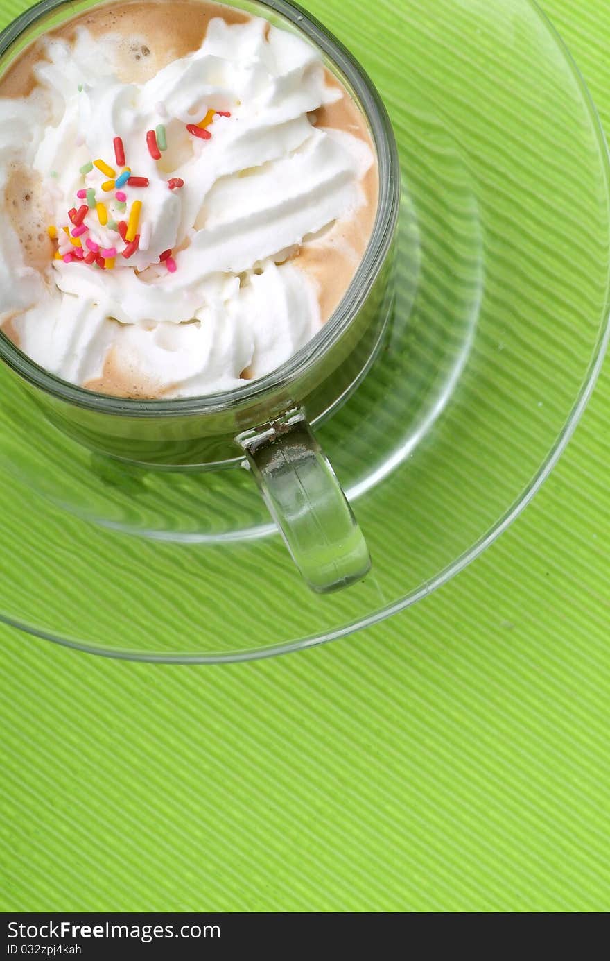 Close-up of a delicious cup of coffee