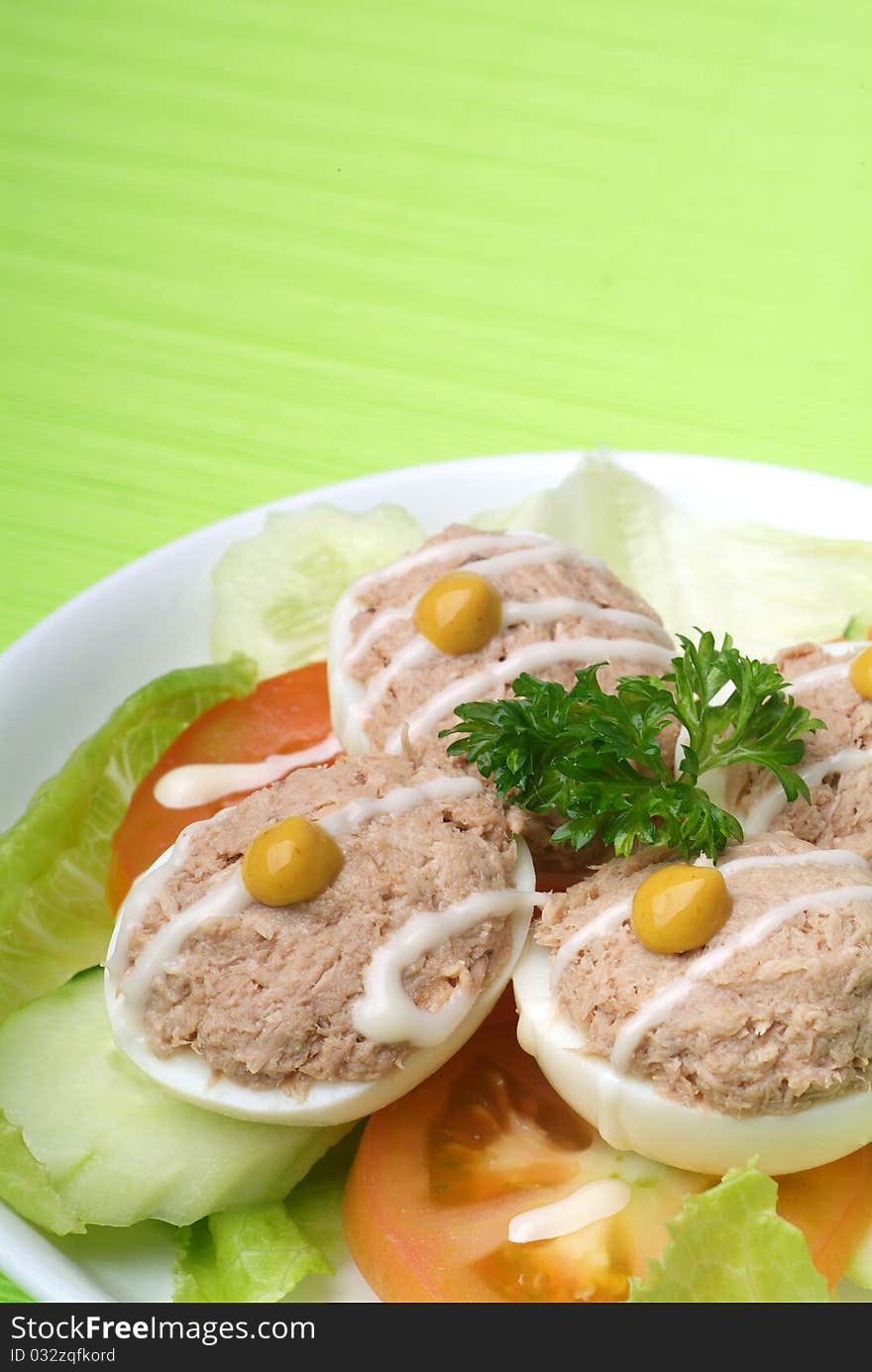 Egg tuna salad