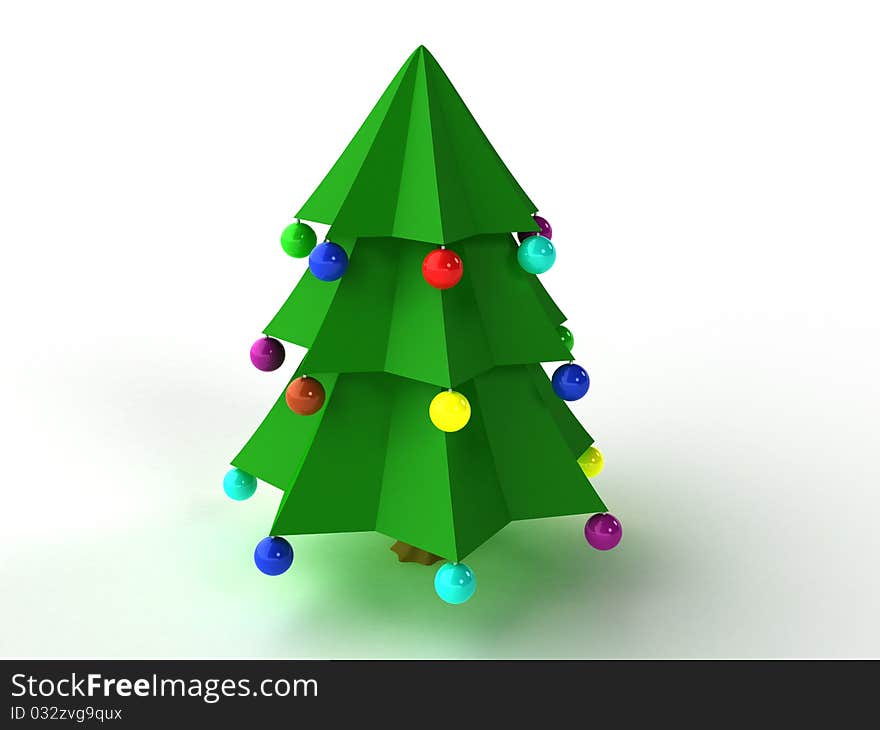 Toy Christmas Tree Made Of Plastic â„–2