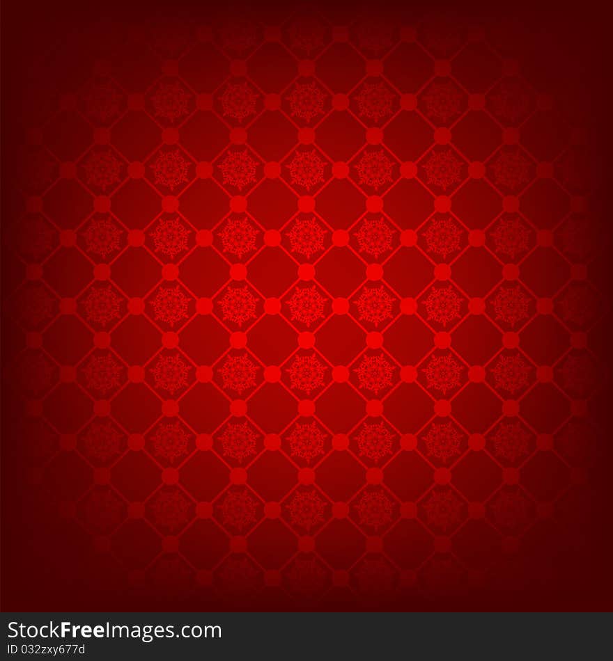 Seamless deep red christmas texture pattern. EPS 8 vector file included