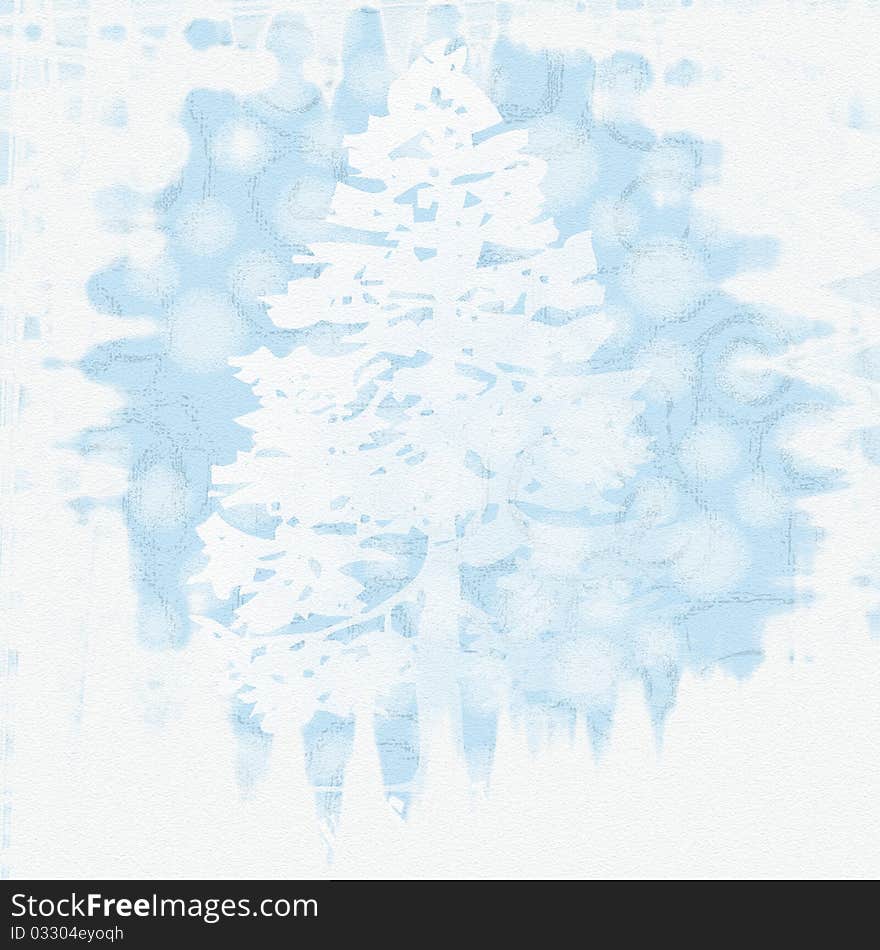 Snow-covered Fir Tree