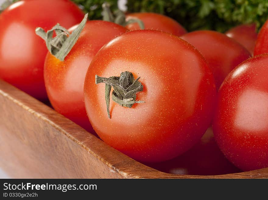 Small red tomatoes