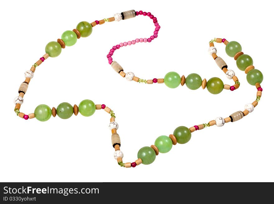 Green onyx beads