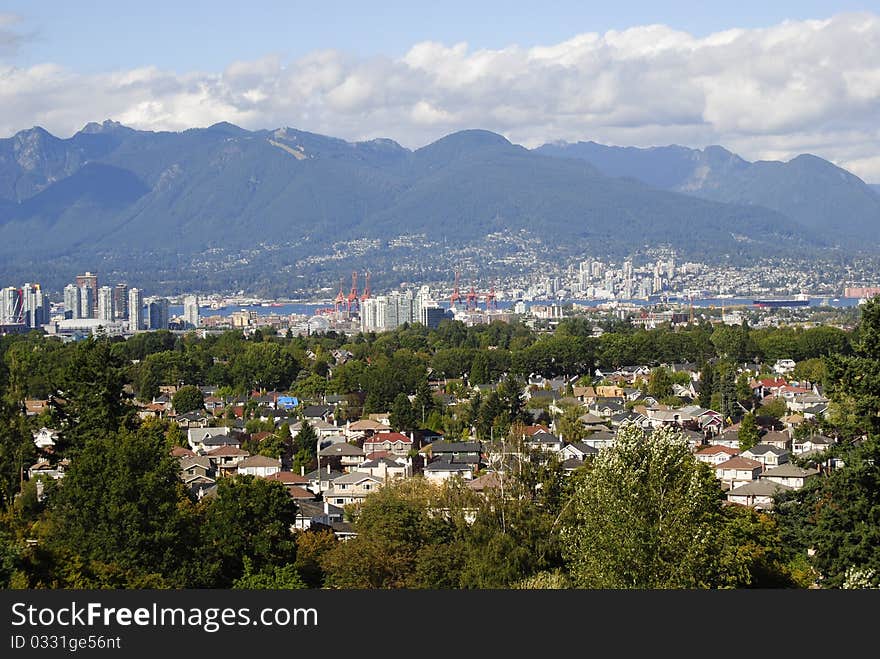 Vancouver View from Queen Elizabeth Park. Vancouver View from Queen Elizabeth Park