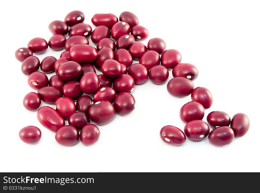 Frijoles or red bean from Latin America, dry and clean. On white background. Frijoles or red bean from Latin America, dry and clean. On white background.