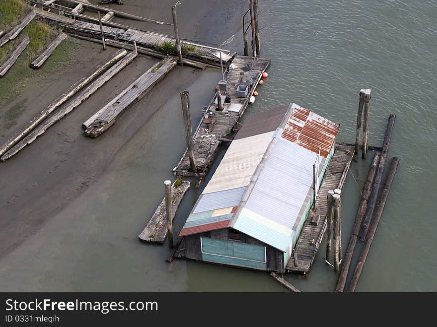 Dock warehouse on Fraser River