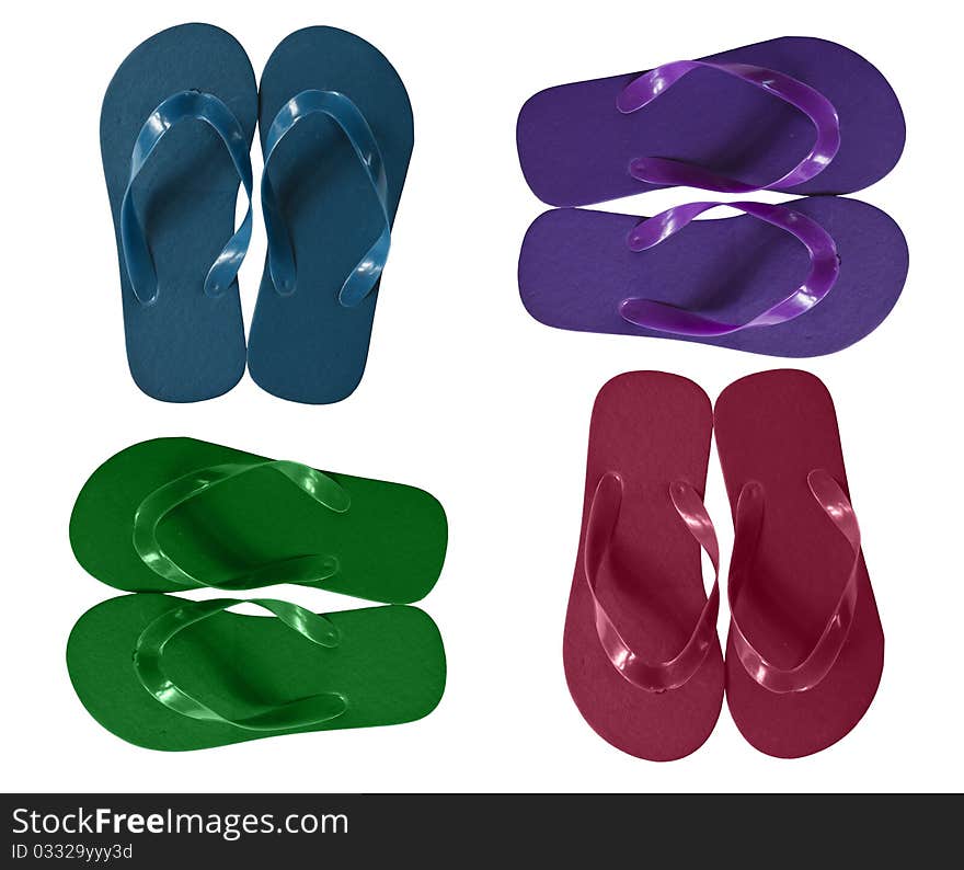 Flip Flops In Different Colors