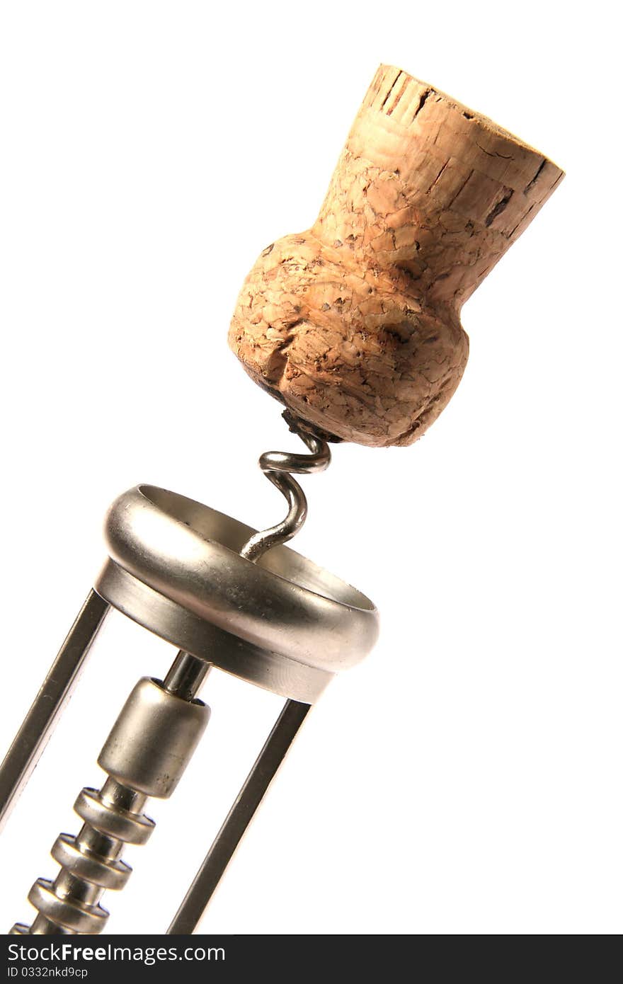 corkscrew with cork