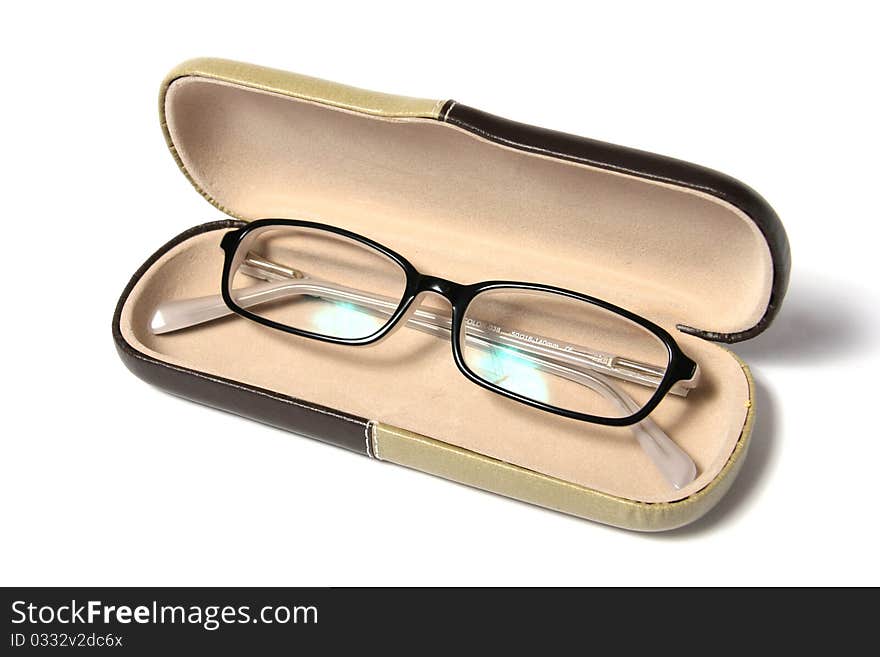 Eyeglasses in case