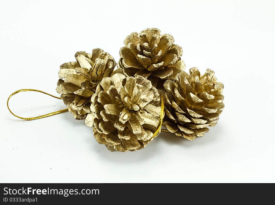 Christmas decoration on a white background