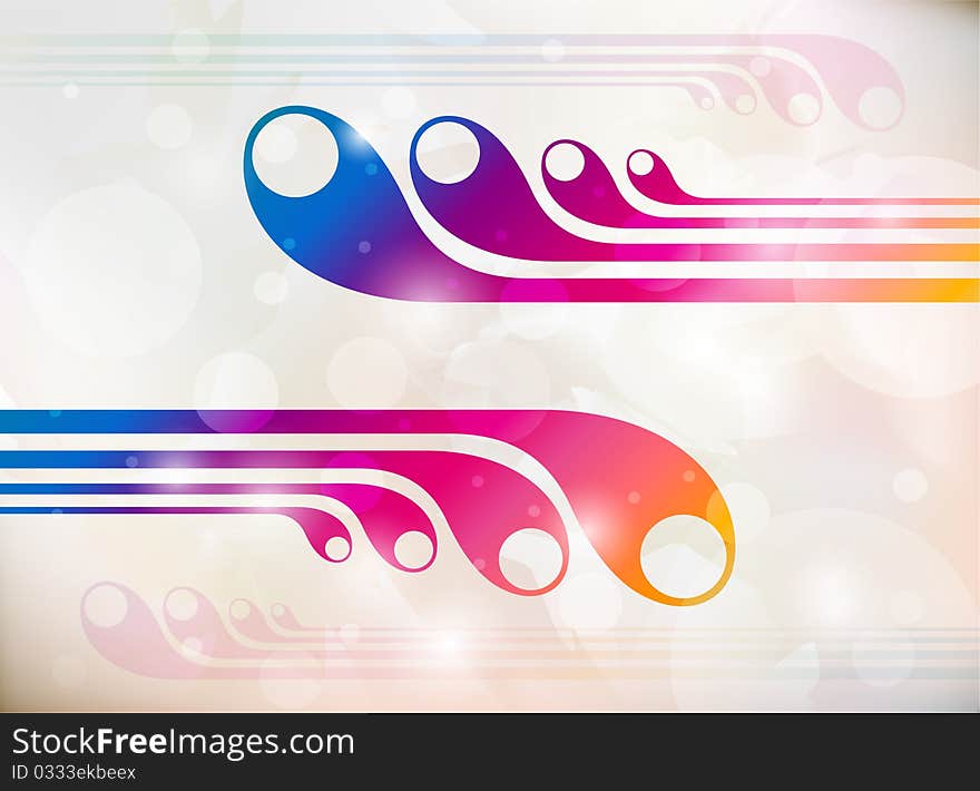 Vector abstract background, creative design