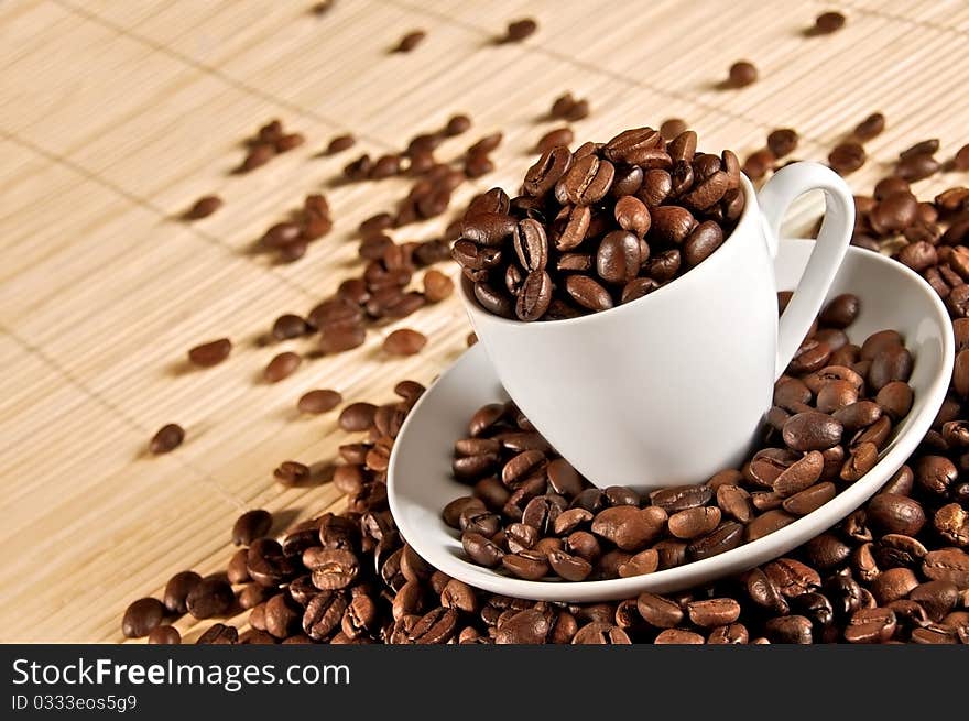 Cup of coffee beans 2