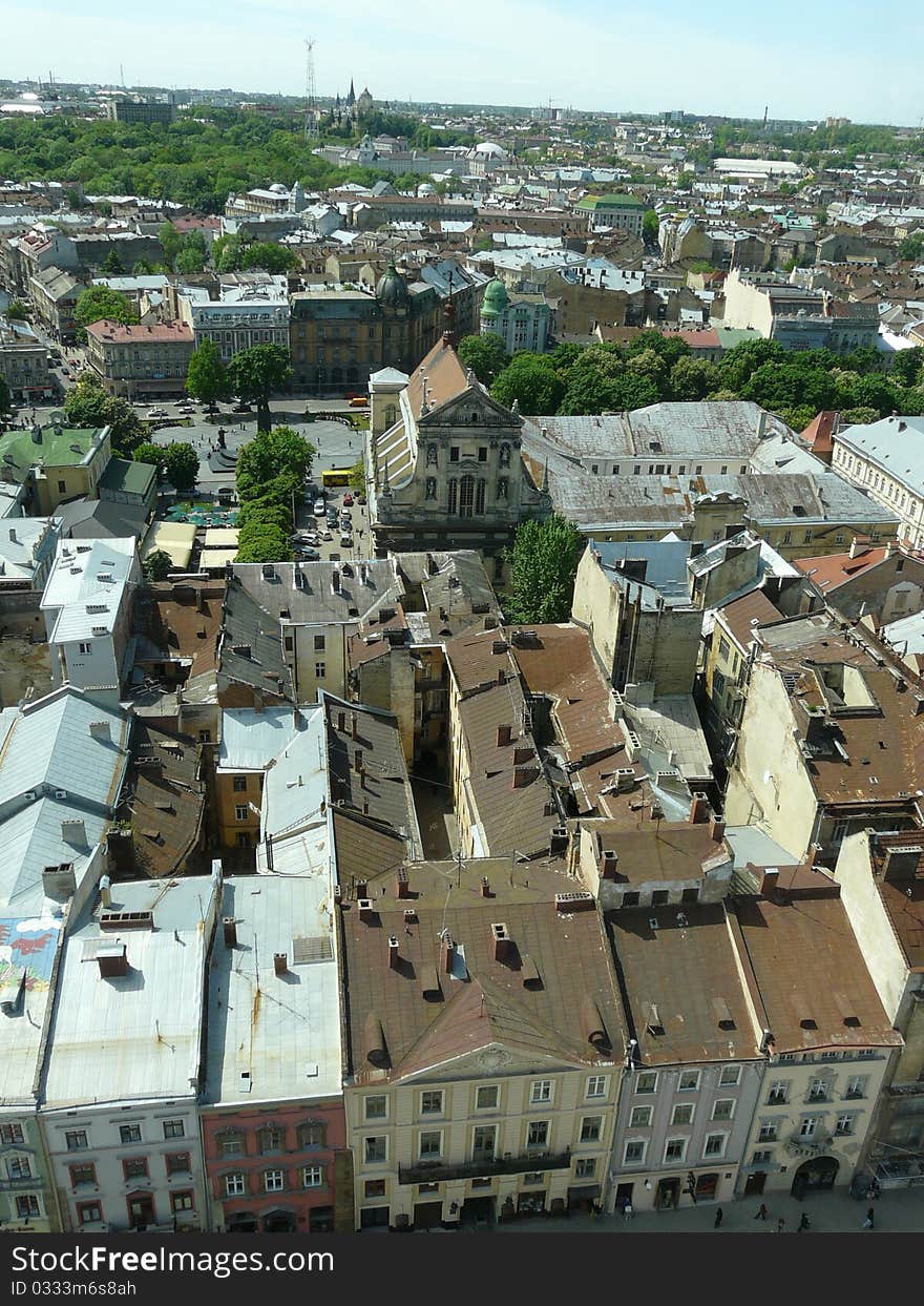 Old sity rooftops