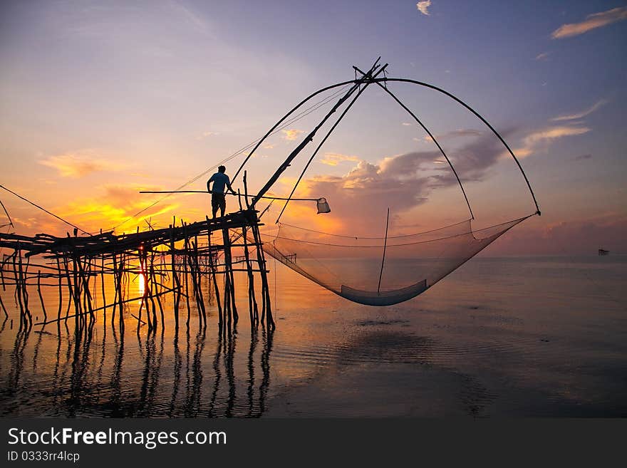 Nature is sunrise and waterlife