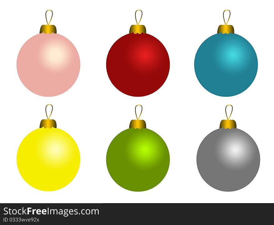 Set Of Christmas Balls