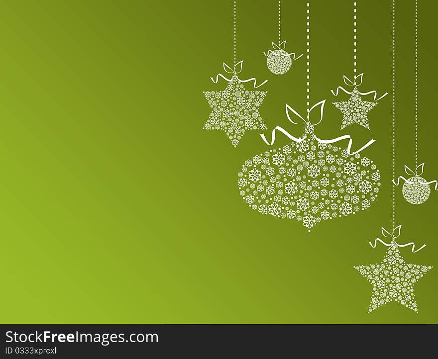 Green Christmas Background