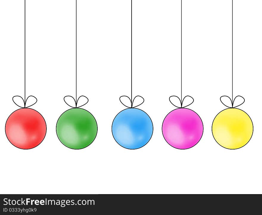 Set Of Christmas Balls