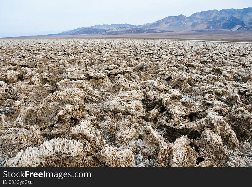 Devil's Golf Course, Death Valley National Park, California, USA