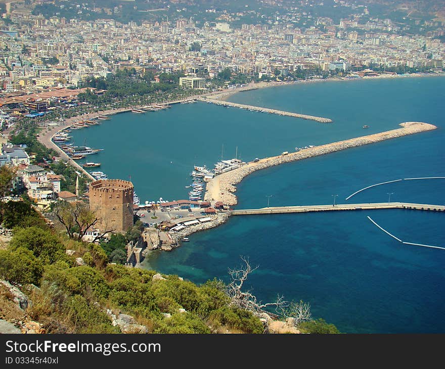 Alanya. Mediterranean sea. Turkey