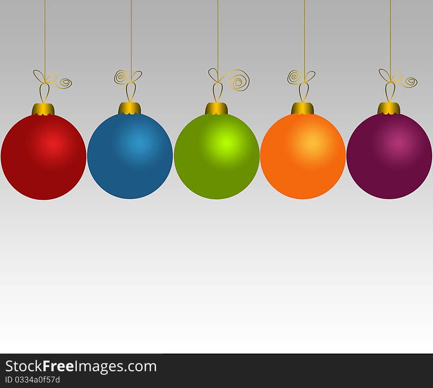 Set Of Christmas Balls