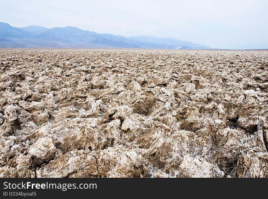 Devil's Golf Course, Death Valley National Park, California, USA