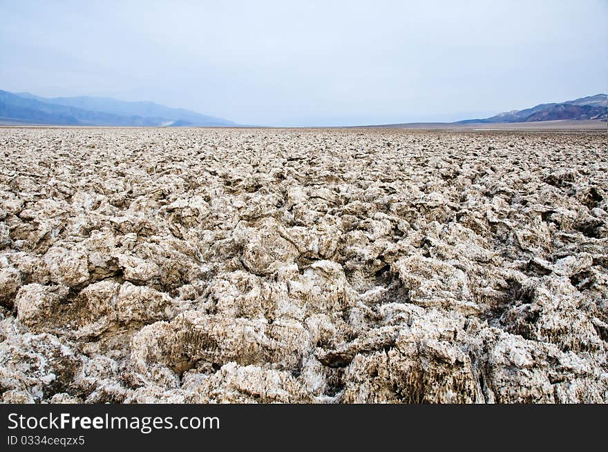 Devil's Golf Course, Death Valley National Park, California, USA