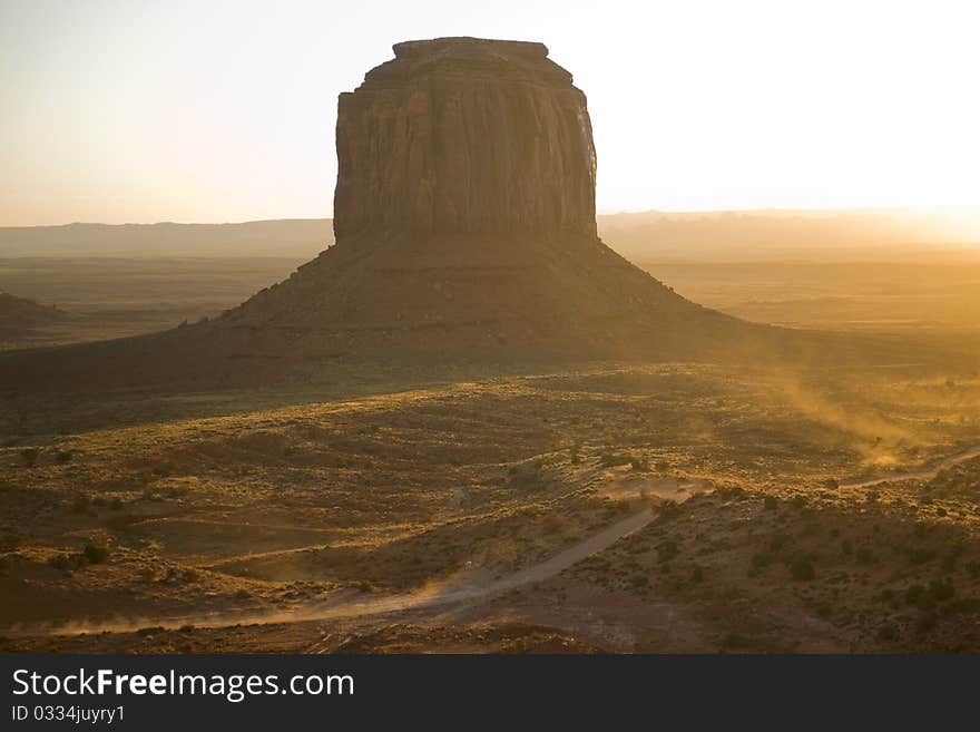 Sunrise At Monument Valley