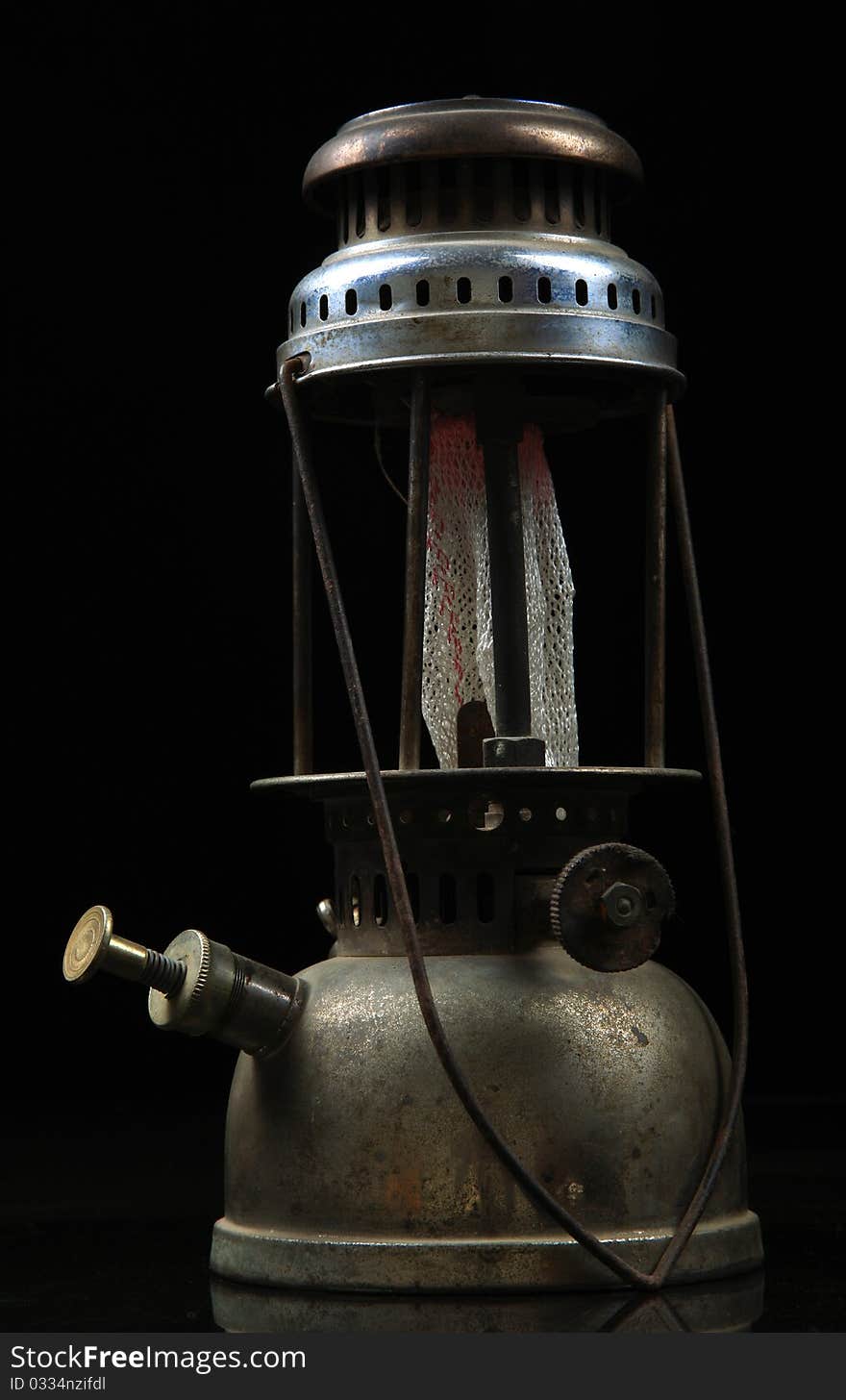 Old kerosene lamp