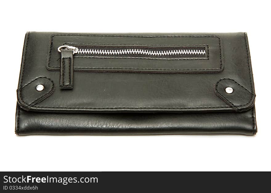 Black Leather Purse