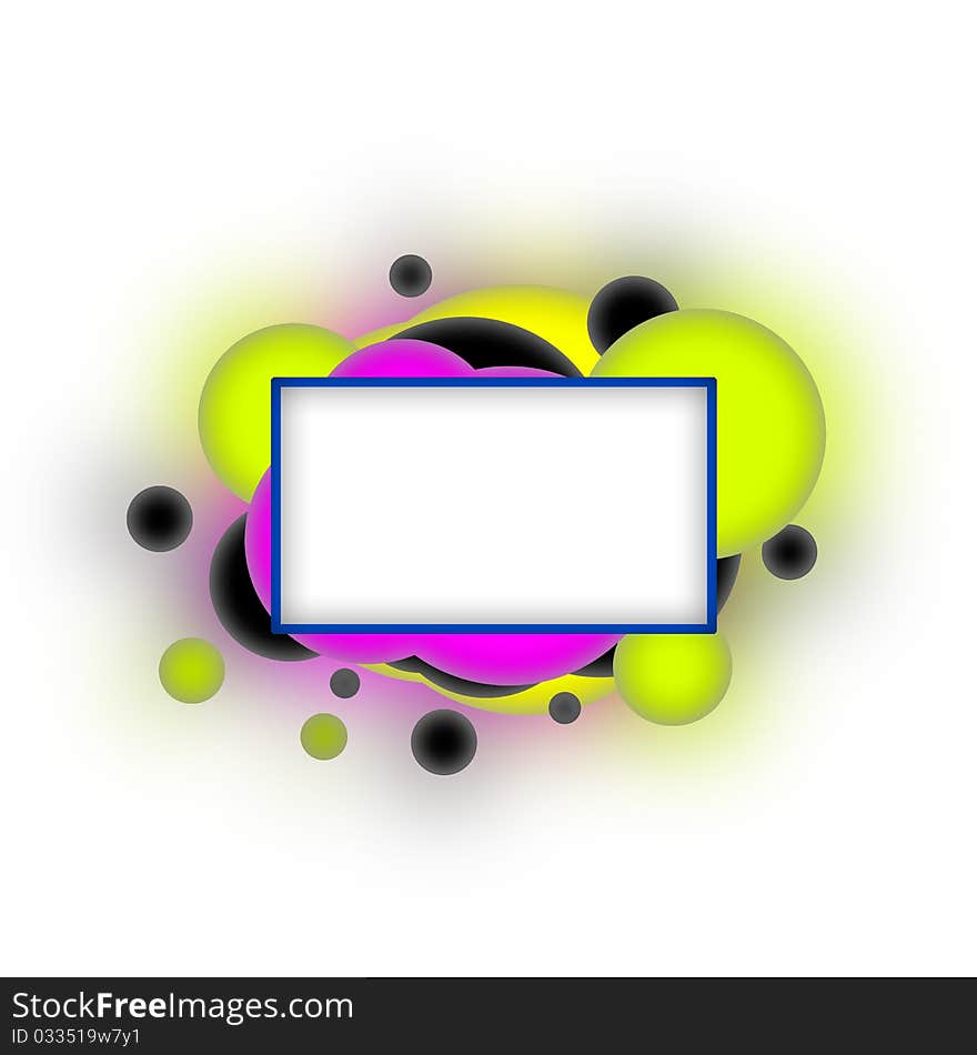 Abstract icon, with space for text on a white background