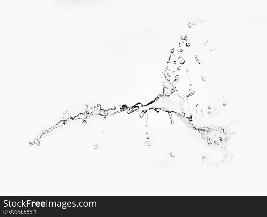 Water splashes on white background. Water splashes on white background